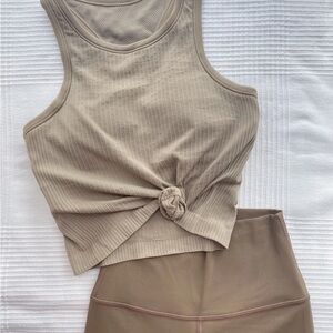 Lululemon ebb to street cropped tank AMBU 4